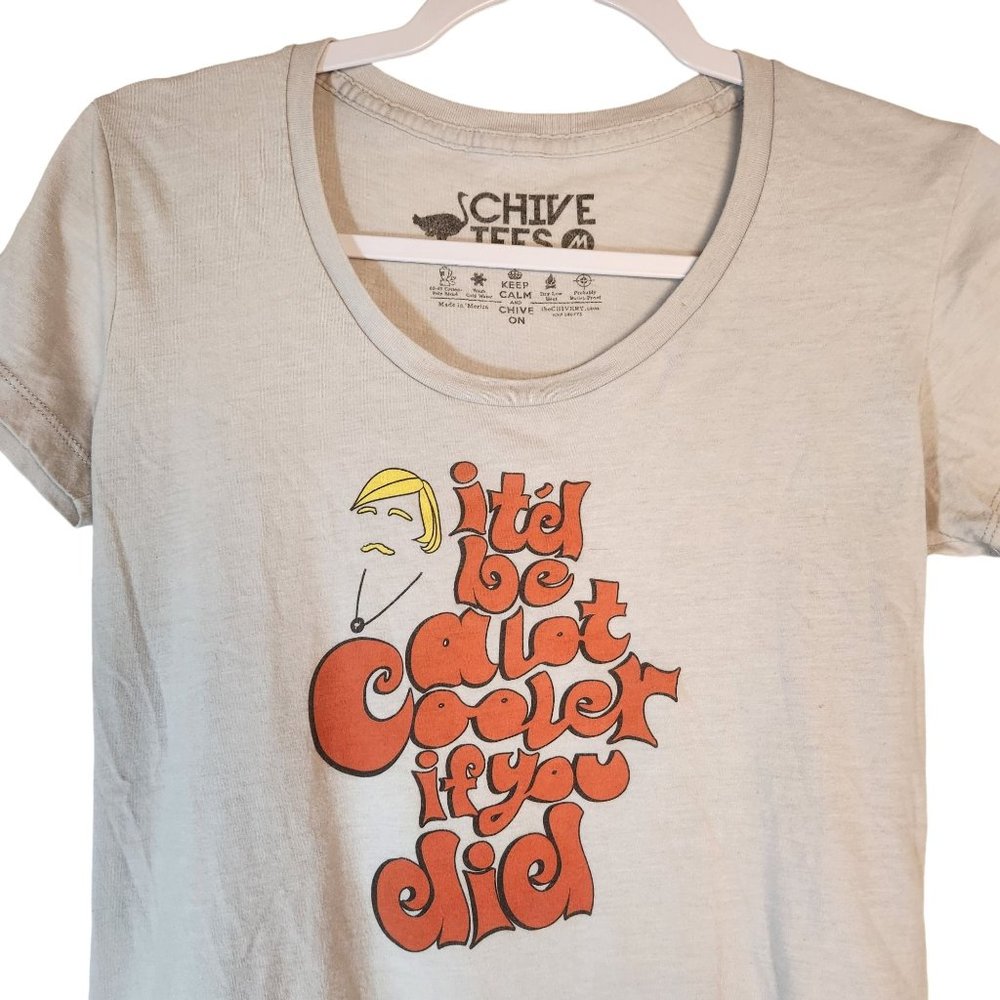 CHIVE TEES Be A Lot Cooler Unisex Tee The Chivery Unisex Chive On Size Medium - Picture 5 of 7